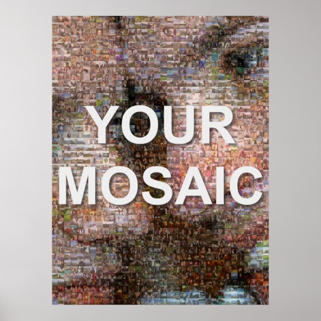Poster Grande mosaïque (portrait) (Devant)