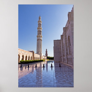 Poster Grande Mosquée du Sultan Qaboos à Mascate, Oman