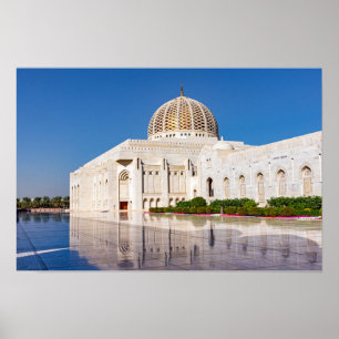 Poster Grande Mosquée Sultan Qaboos à Mascate, Oman