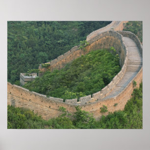 Poster Grande Muraille de Chine à Jinshanling, Chine.