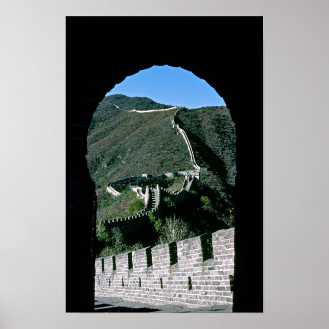 Poster Grande Muraille de Chine célèbre - Pékin, Asie (Devant)