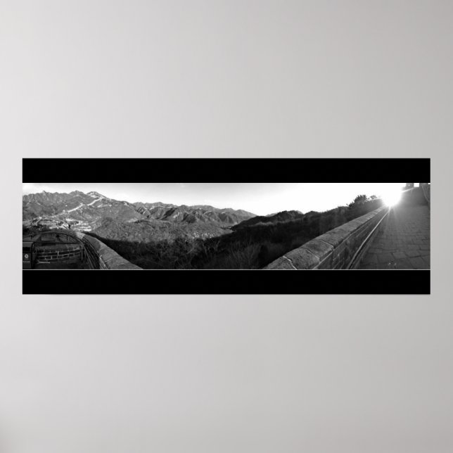 Poster Grande Muraille de Chine Panoramique (Devant)