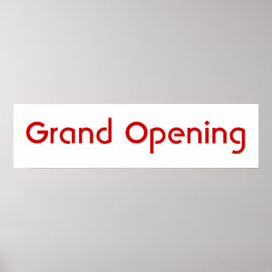 Poster Grande ouverture