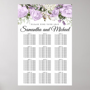 Poster Grande Plaine Florale 12 Table Mariage
