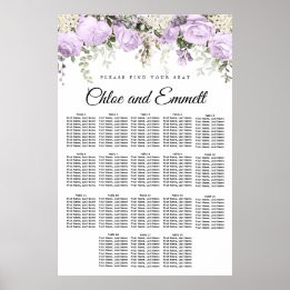 Poster Grande Plaine Florale 18 Table Mariage