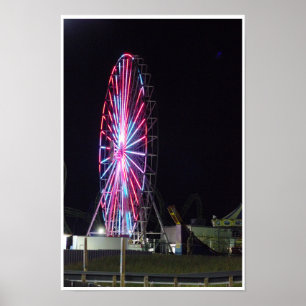 Poster Grande roue la nuit
