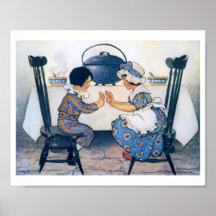 Poster Grande soupe de haricot, Jessie Willcox Smith