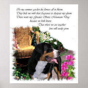 Poster Grande Suisse Mountain Dog Art Print