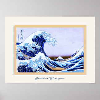 Poster Grande vague au large de Kanagawa