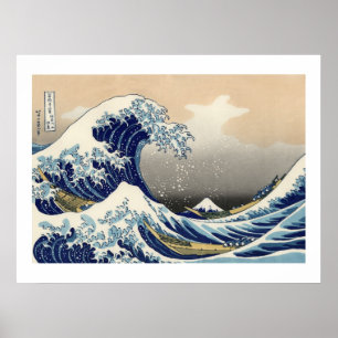 POSTER GRANDE VAGUE OUTRE DE KANAGAWA
