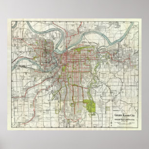 Poster Grande ville de Kansas