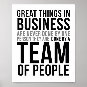 Poster Grandes choses dans les affaires