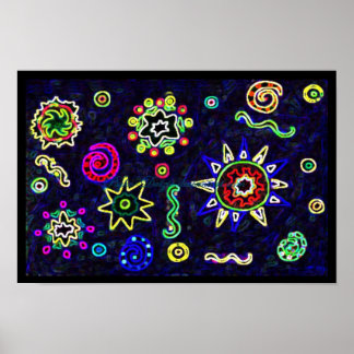 Poster Grandes étoiles dans le ciel