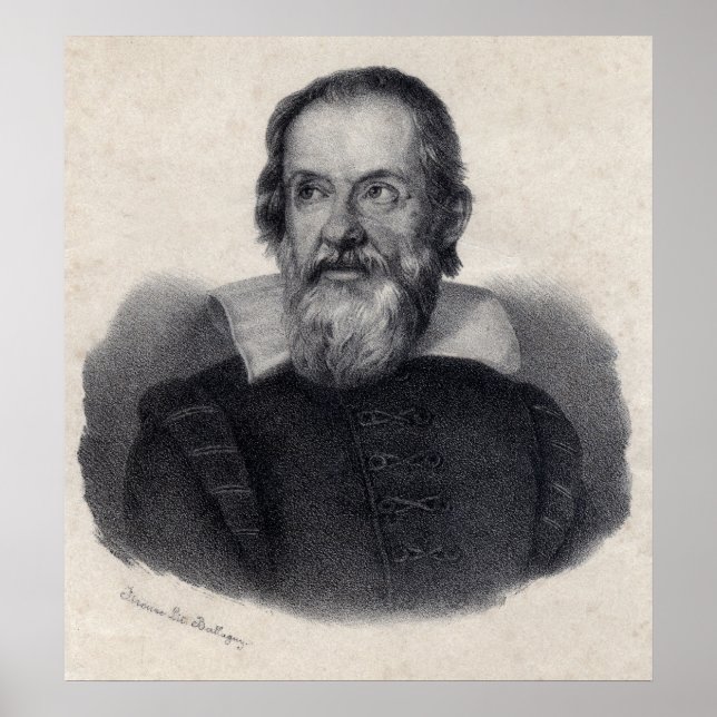 Poster Grandes oeuvres d'art Galileo Galilei (Devant)