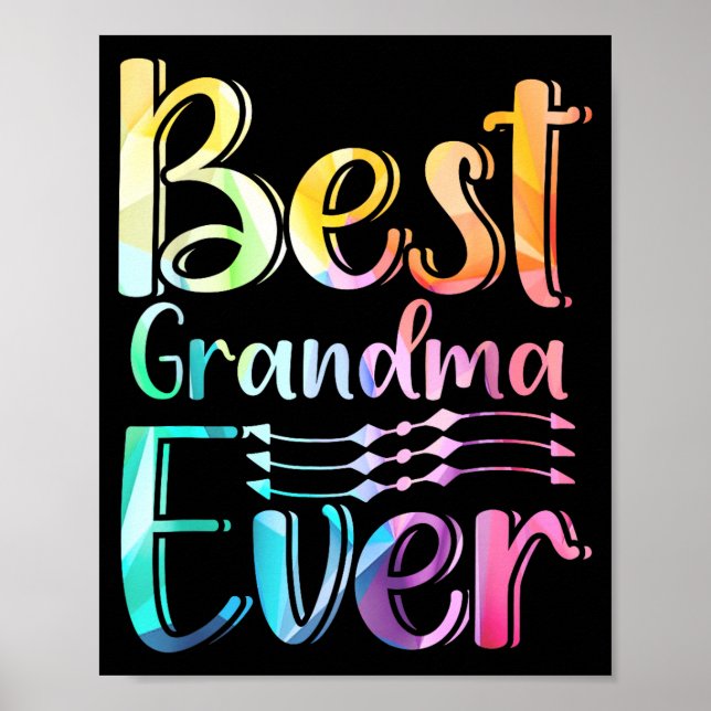 Poster Grandma Ever Gift Graphic Art Text Quote Design  (Devant)