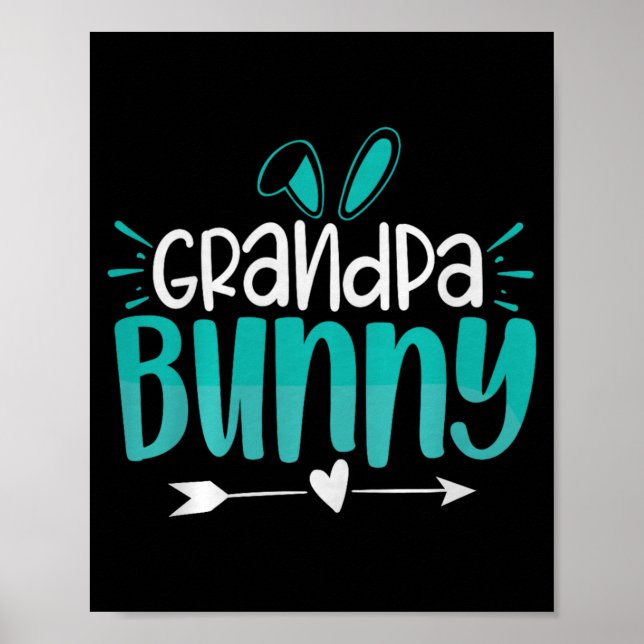 Poster Grandpa Bunny Premium Tri-blend  (Devant)