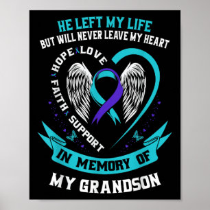 Poster Grandson Prévention du suicide Memorial Gra