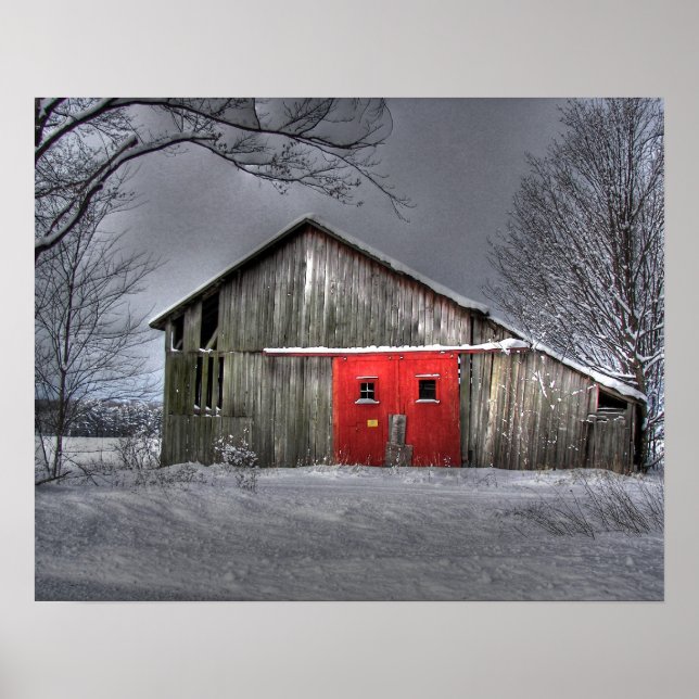 Poster Grange d'hiver (Devant)