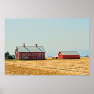 Poster Granges rouges du Montana