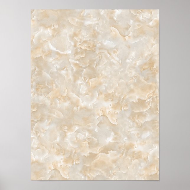 Poster Granite blanc (Devant)