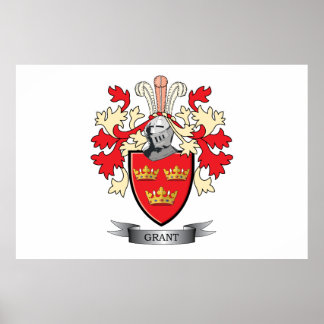 Poster Grant Family Crest Coat d'armoiries