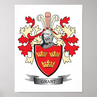 Poster Grant Family Crest Coat d'armoiries