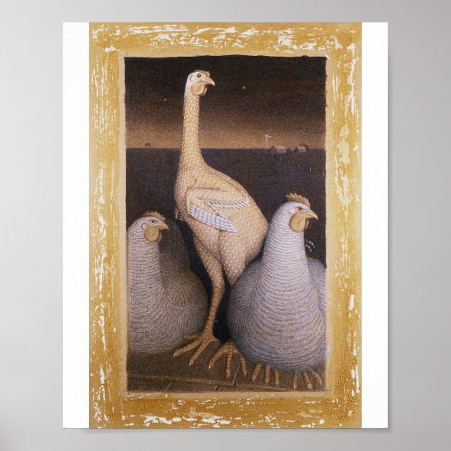 Poster Grant Wood - Adolescence (Devant)