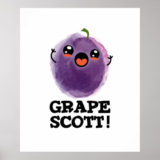 Poster Graphe Scott Funny Fruit Graphe Pun (Devant)