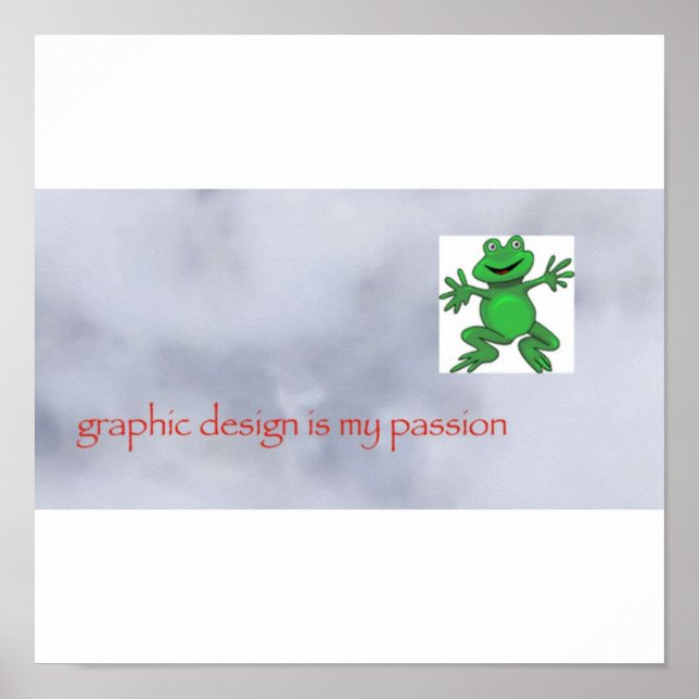 Poster Graphic Design est mon mème de passion (Devant)