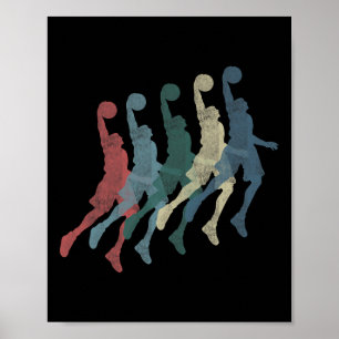 Poster Graphique 365 Basketball Sport Vintage Retro cadea