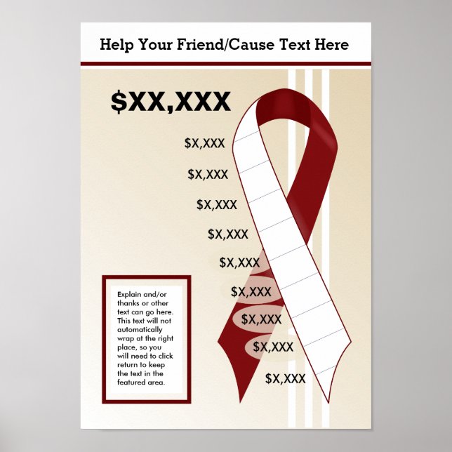 Poster Graphique à ruban de Bourgogne (Devant)