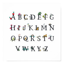 POSTER : GRAPHIQUE ALPHABET