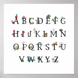 POSTER : GRAPHIQUE ALPHABET