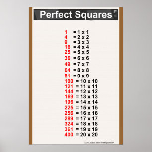 Poster Graphique Carré parfait simple