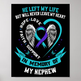 Poster Graphique commémoratif de prévention du suicide de