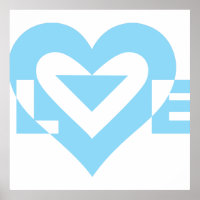 Graphique d'amour cool, Bleu