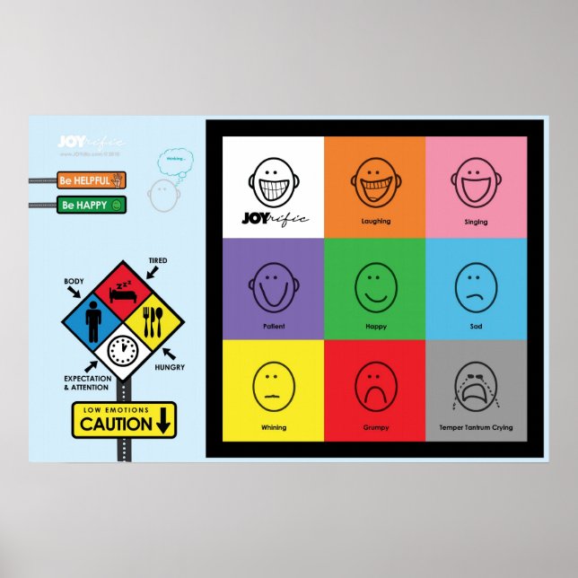 Poster Graphique d'attitude JOYrific (Devant)