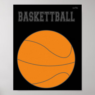 Poster Graphique de basket-ball #1