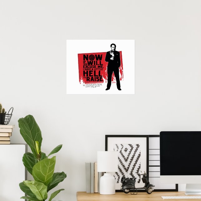 Poster Graphique de citation de Crowley surnaturelle (Bureau à domicile)