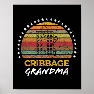 Poster Graphique de citation de jeu de carte de grand-mèr