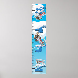 Poster Graphique de croissance Bi-Plane