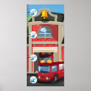Poster Graphique de croissance de la caserne de pompiers