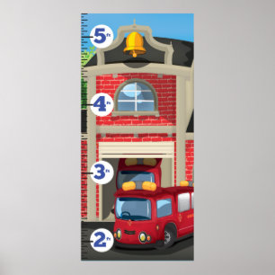 Poster Graphique de croissance de la caserne de pompiers