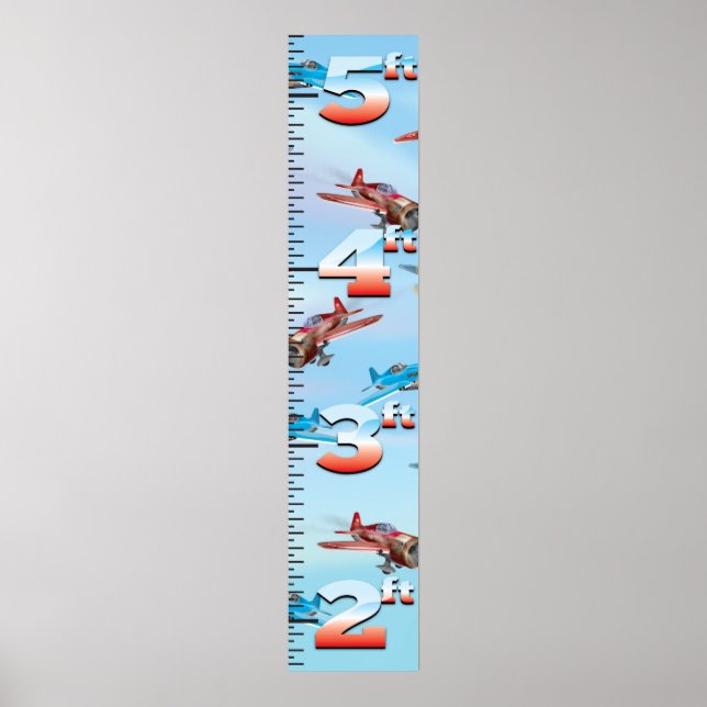 Poster Graphique de croissance de la guerre aérienne (Devant)