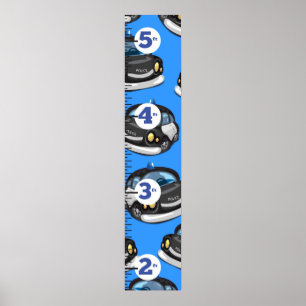 Poster Graphique de croissance de la police