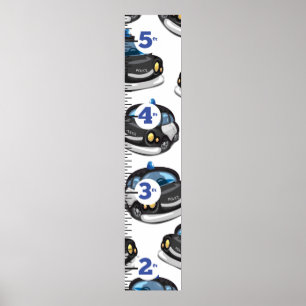 Poster Graphique de croissance de la police