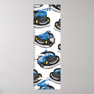 Poster Graphique de croissance de la police