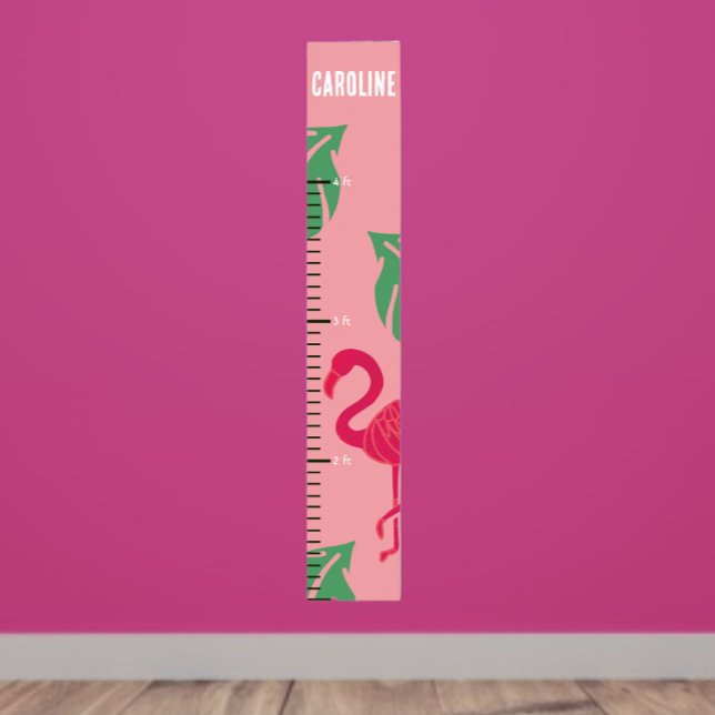 Poster Graphique de croissance des filles de Flamant rose (Créateur téléchargé)