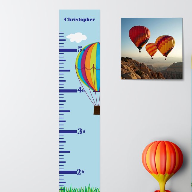 Poster Graphique de croissance du ballon à air chaud (Créateur téléchargé)