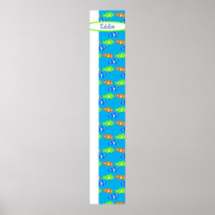 Poster Graphique de croissance Garçons Fils Poisson clown